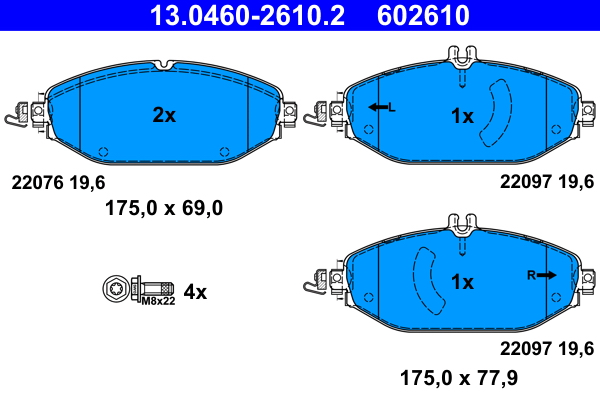 ATE Remblokset 13.0460-2610.2