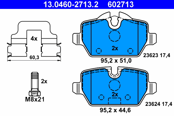 ATE Remblokset 13.0460-2713.2