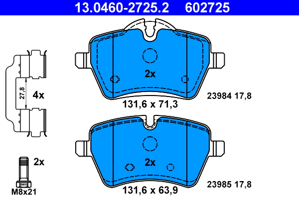 ATE Remblokset 13.0460-2725.2