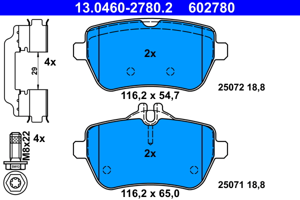 ATE Remblokset 13.0460-2780.2