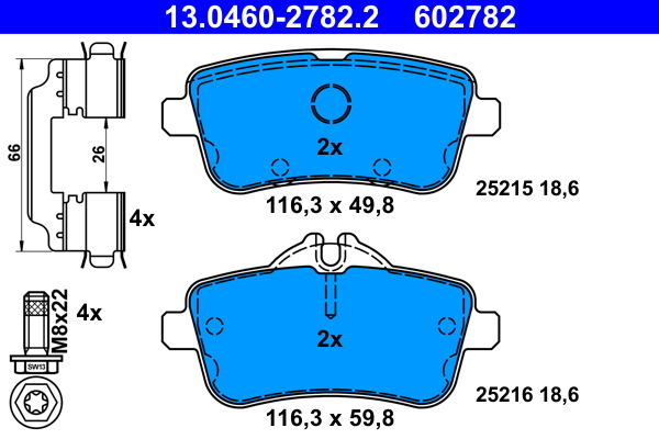 ATE Remblokset 13.0460-2782.2