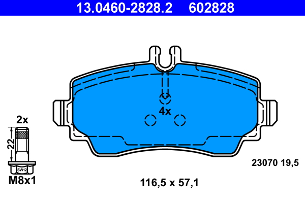 ATE Remblokset 13.0460-2828.2