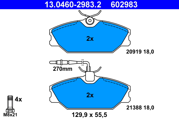 ATE Remblokset 13.0460-2983.2