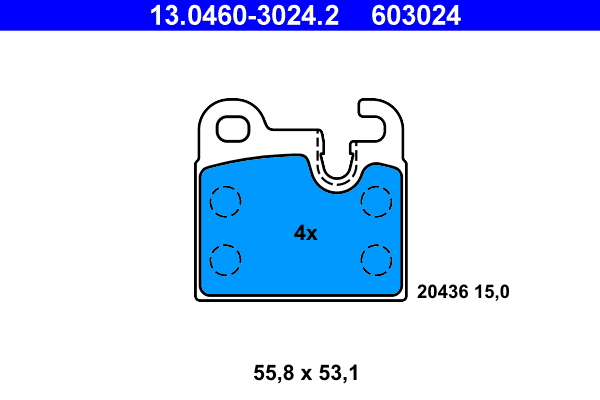 ATE Remblokset 13.0460-3024.2