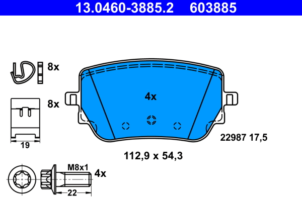 ATE Remblokset 13.0460-3885.2