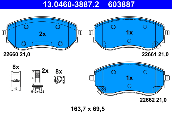 ATE Remblokset 13.0460-3887.2