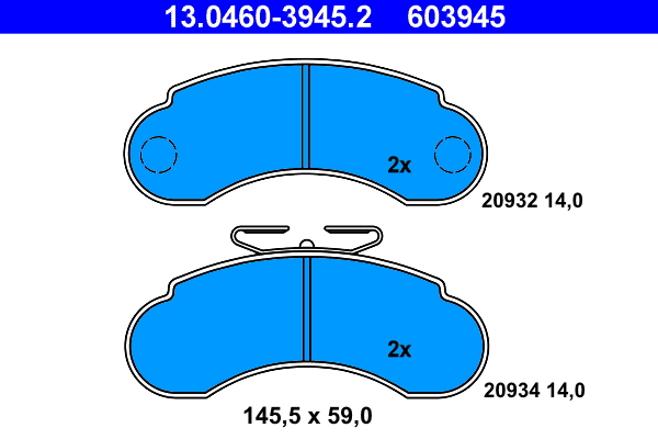 ATE Remblokset 13.0460-3945.2