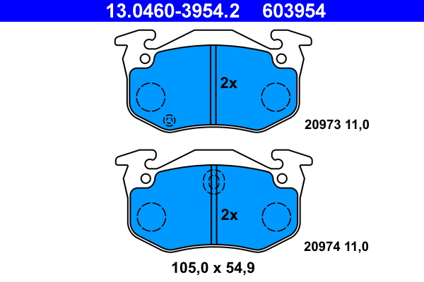 ATE Remblokset 13.0460-3954.2