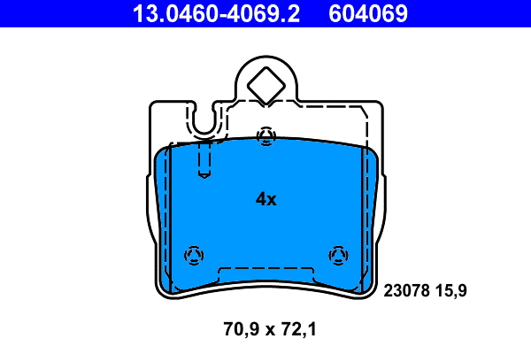 ATE Remblokset 13.0460-4069.2