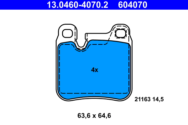 ATE Remblokset 13.0460-4070.2