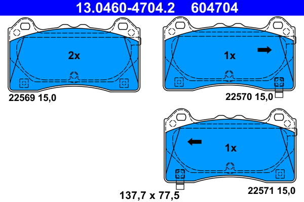 ATE Remblokset 13.0460-4704.2