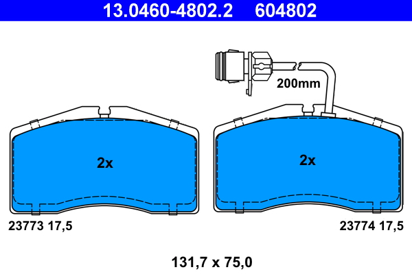 ATE Remblokset 13.0460-4802.2