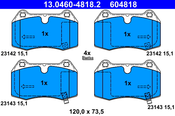 ATE Remblokset 13.0460-4818.2