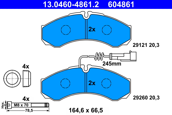 ATE Remblokset 13.0460-4861.2