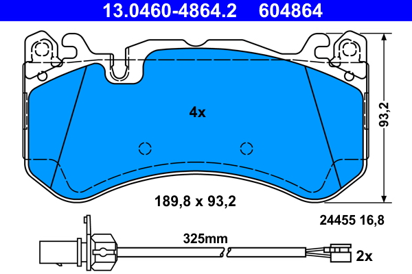 ATE Remblokset 13.0460-4864.2