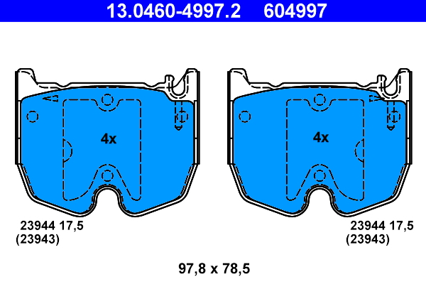 ATE Remblokset 13.0460-4997.2