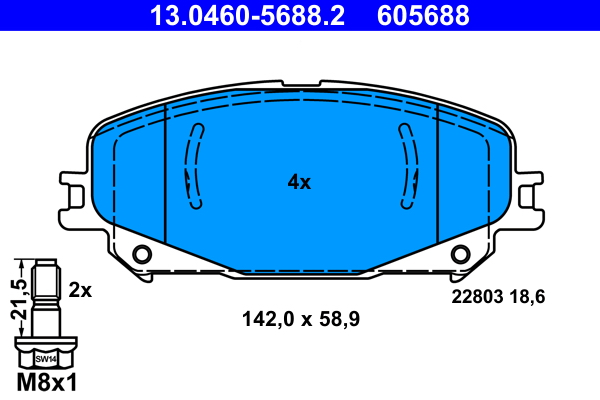 ATE Remblokset 13.0460-5688.2