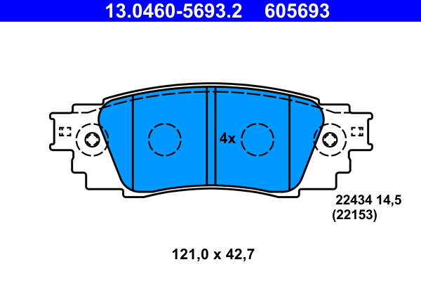 ATE Remblokset 13.0460-5693.2