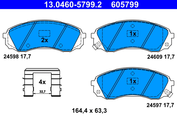 ATE Remblokset 13.0460-5799.2