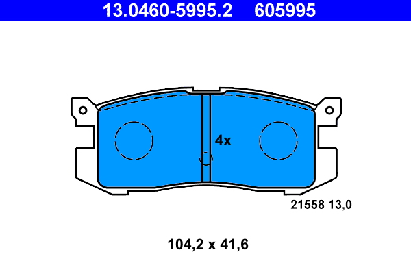 ATE Remblokset 13.0460-5995.2