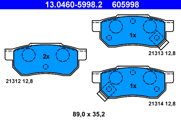 ATE Remblokset 13.0460-5998.2