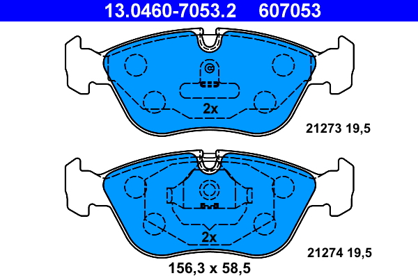 ATE Remblokset 13.0460-7053.2