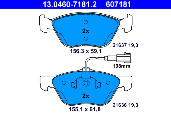 ATE Remblokset 13.0460-7181.2