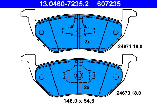 ATE Remblokset 13.0460-7235.2