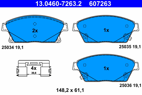 ATE Remblokset 13.0460-7263.2