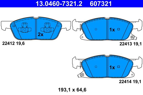 ATE Remblokset 13.0460-7321.2