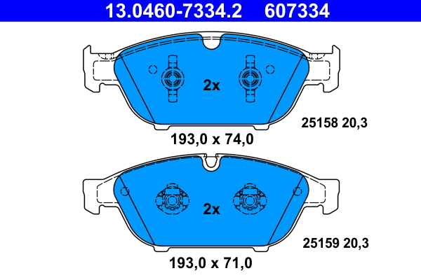 ATE Remblokset 13.0460-7334.2