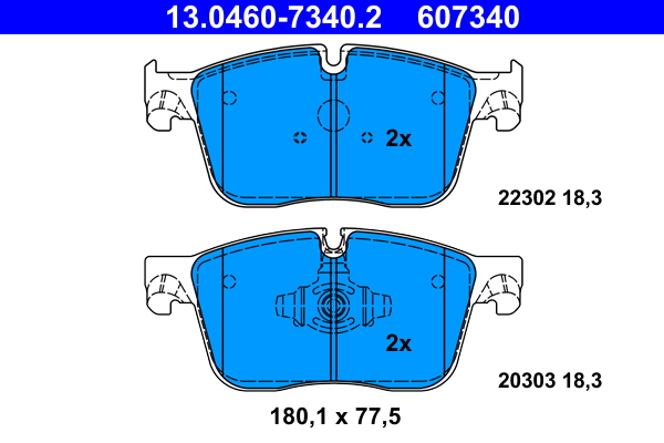 ATE Remblokset 13.0460-7340.2