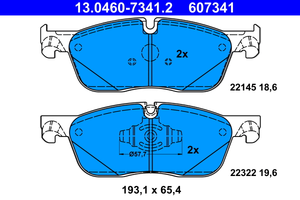 ATE Remblokset 13.0460-7341.2