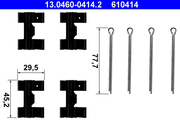 ATE Rem montageset 13.0460-0414.2