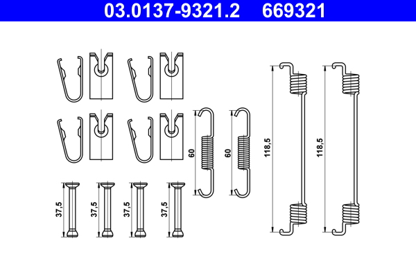 ATE Rem montageset 03.0137-9321.2