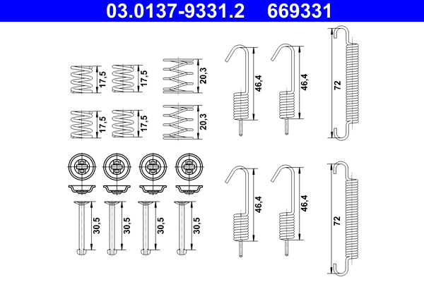 ATE Rem montageset 03.0137-9331.2