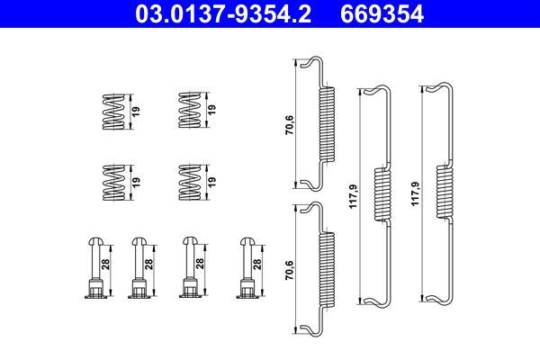 ATE Rem montageset 03.0137-9354.2