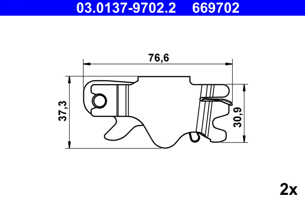 ATE Rem montageset 03.0137-9702.2