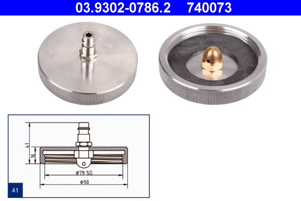 ATE Ontluchtingsaansluiting 03.9302-0786.2