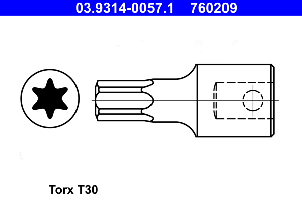 ATE Steeksleutelelement 03.9314-0057.1