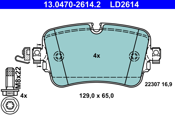 ATE Remblokset 13.0470-2614.2