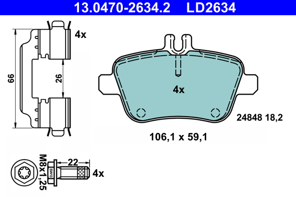 ATE Remblokset 13.0470-2634.2