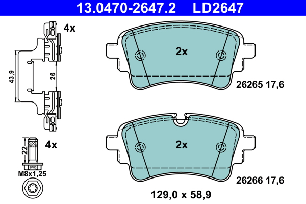 ATE Remblokset 13.0470-2647.2