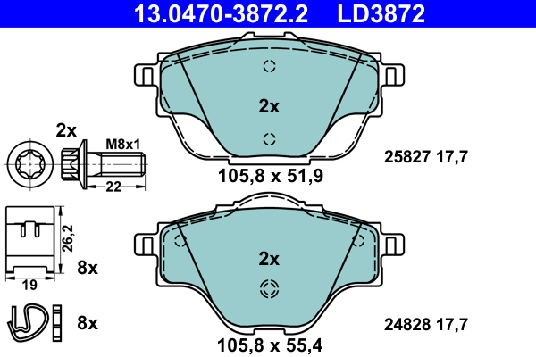 ATE Remblokset 13.0470-3872.2