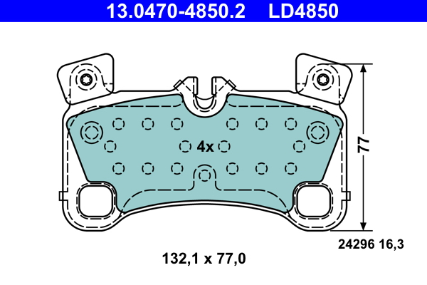 ATE Remblokset 13.0470-4850.2