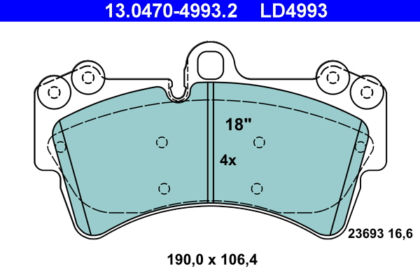 ATE Remblokset 13.0470-4993.2