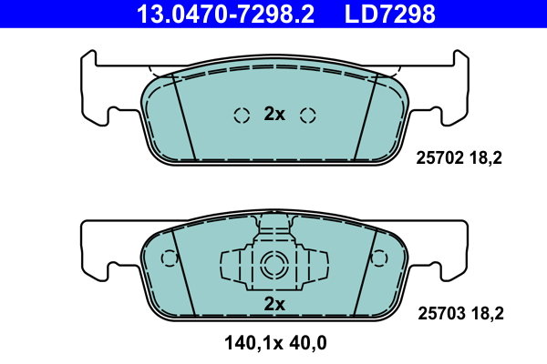 ATE Remblokset 13.0470-7298.2