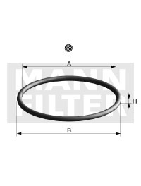 Mann-Filter Oliefilterhuis pakking / O-ring DiY 4