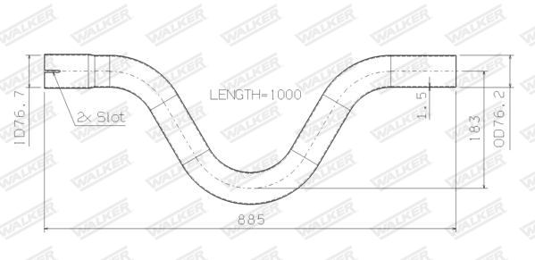 Walker Uitlaatpijp 32053