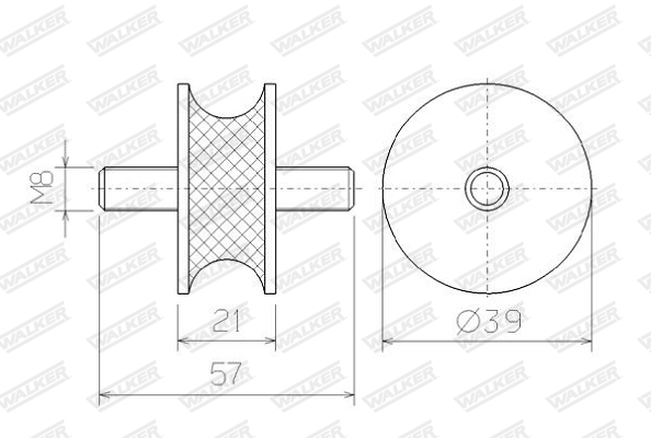 Walker Uitlaat montageset 84173